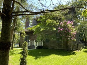 Exterior - Bird paradise, relaxing, new kitchen, heated salt gunite pool, near town & beach (East Hampton)