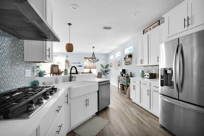 "Brand New Luxury Beach House  Vilano Beach " Walk to Beach " **Heated Pool**