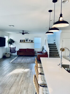 Smart TV, books, stereo, computer monitors