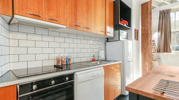 Basic Apartment, 1 King Bed | Private kitchen