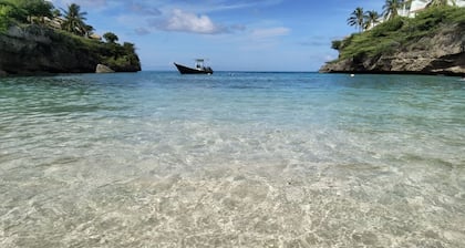 Serenity Haven: Garden-View Retreat at Lagoon Bay"