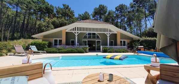 A heated pool