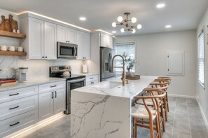 Private kitchen - The Grover | 4-Bedroom, Beautifully Remodeled Home (Omaha)