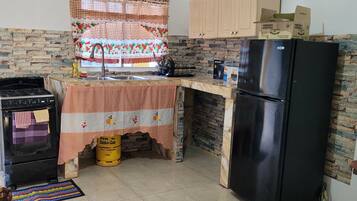 Microwave, oven, stovetop, electric kettle