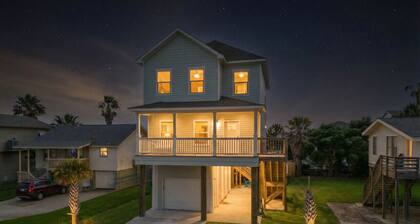 Modern Coastal Retreat with Pool and Fire Pit