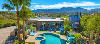 VERY Private Hilltop Hacienda with Spectacular 360 Degree Views  