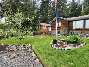 Property grounds - THE SHACK, Views of beautiful Auke Bay Harbor a Quarter Mile Away.
CBJ1000258 (Juneau)