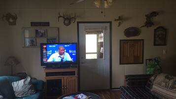 TV, fireplace, DVD player