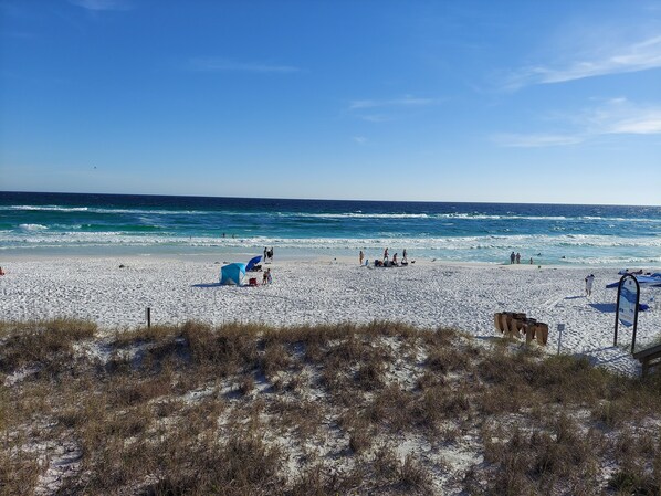Sun-loungers, beach towels