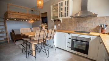 Coffee/tea maker, oven, stovetop, dishwasher