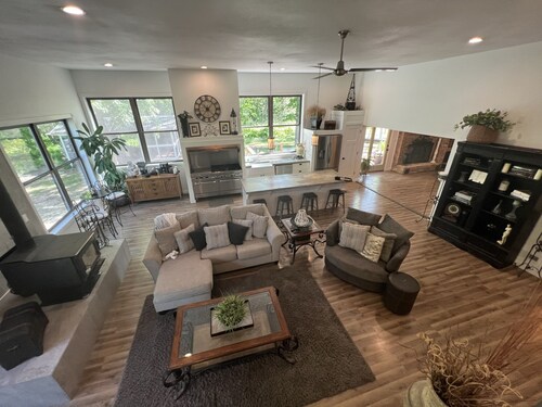 Lake house with park like setting. Ultimate large home to entertain.