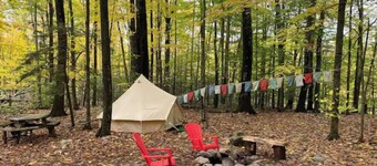 Glamping tent & Campsite by Minnewaska State Park