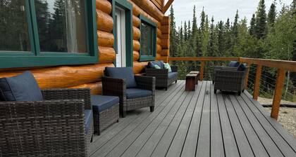 Private Log Cabin in Goldstream Valley of Fairbanks
