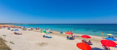 Vlak bij het strand