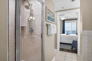 Hair dryer, towels
