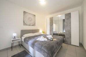 1 sovrum, strykjärn/strykbräda, gratis wi-fi och sängkläder