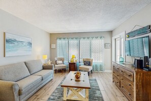 Téléviseur, lecteur de DVD, livres