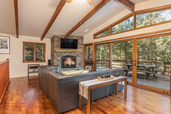 TV, fireplace, DVD player, books - Yosemite Rendezvous (Fish Camp)