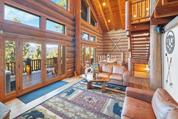 TV, fireplace, video games, foosball