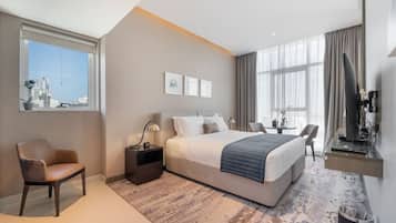 1 soveværelse, skrivebord, strygejern/strygebræt, weekendseng