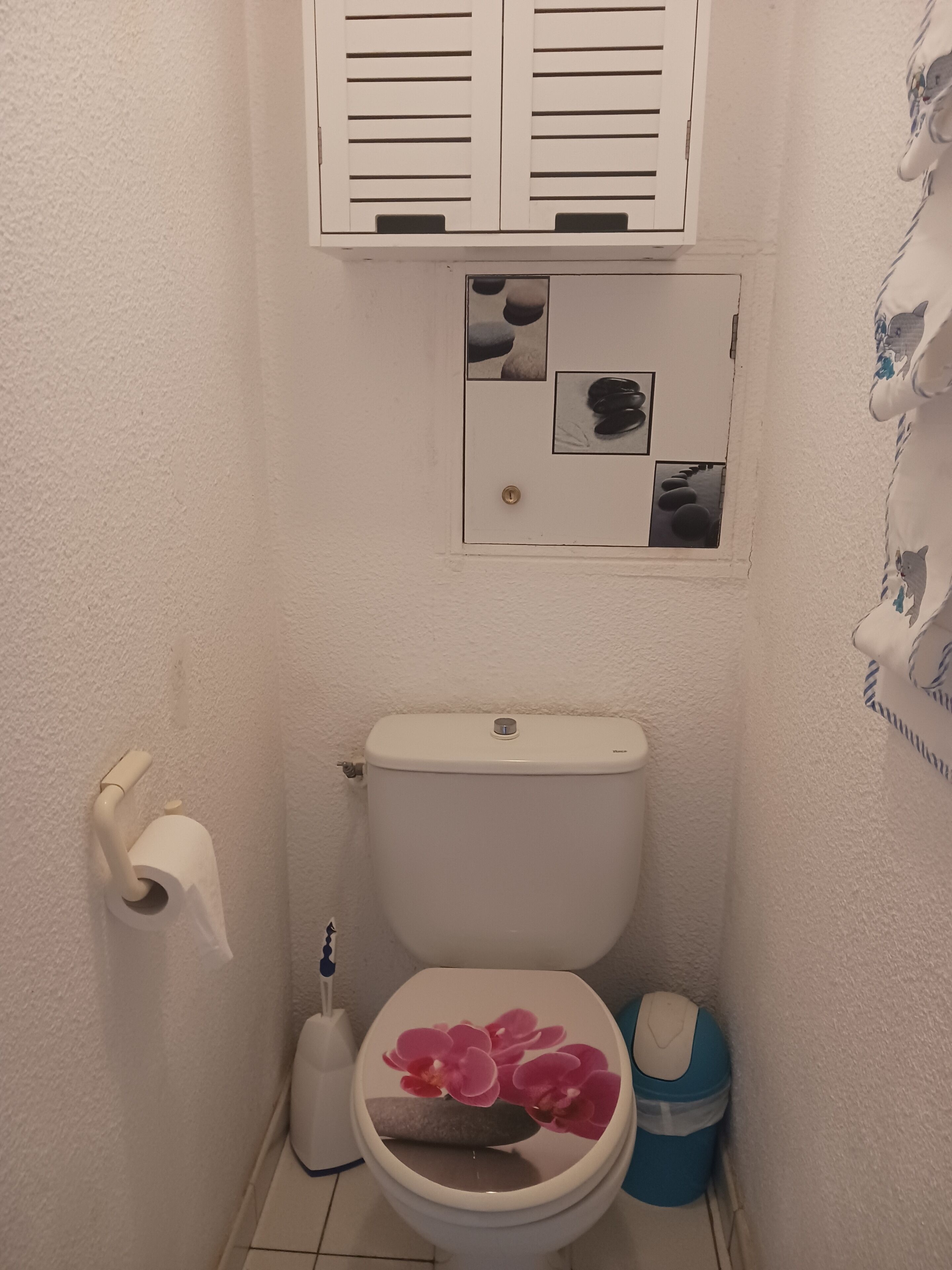 Bathtub, hair dryer, bidet, towels