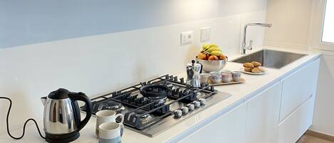 Kühlschrank, Ofen, Herdplatte, Geschirrspüler