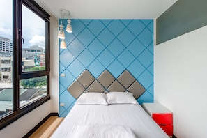 Doppelzimmer, Stadtblick | Schallisolierte Zimmer, kostenloses WLAN, Bettwäsche