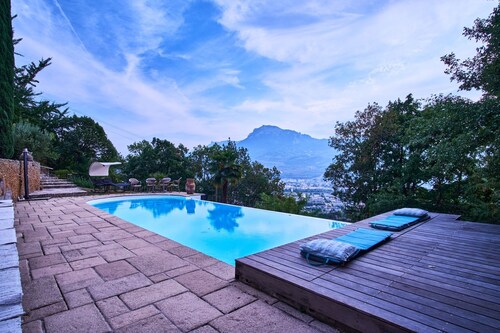 Maison "Saint Martin Le Vinoux", avec vue sur les montagnes, sauna & Wi-Fi