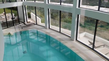 Indoor pool, a heated pool