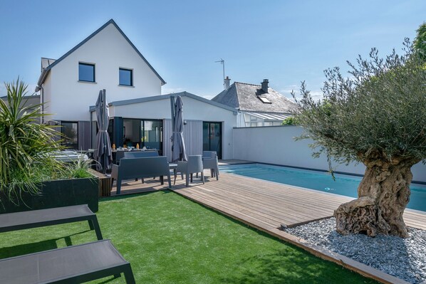 A heated pool