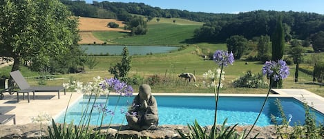 Una piscina riscaldata