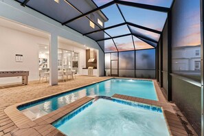 A heated pool