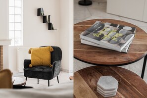 Apartment | Living area | 50-inch Smart TV with digital channels, TV, Netflix