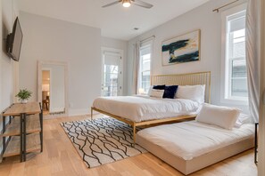 3 chambres, fer et planche Ă repasser, Wi-Fi, draps fournis