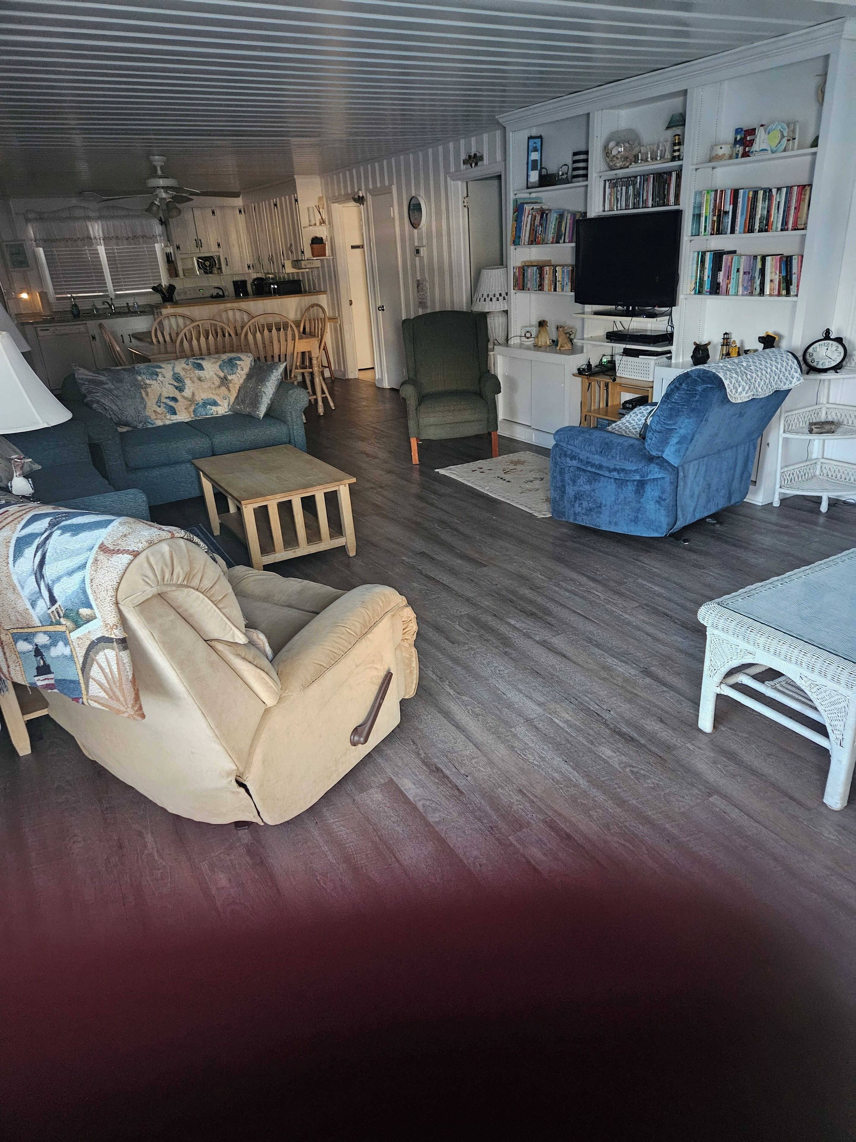 Smart TV, video games, DVD player, books