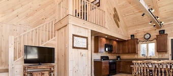 Stay on Kingdom Trails in a four bedroom cabin!