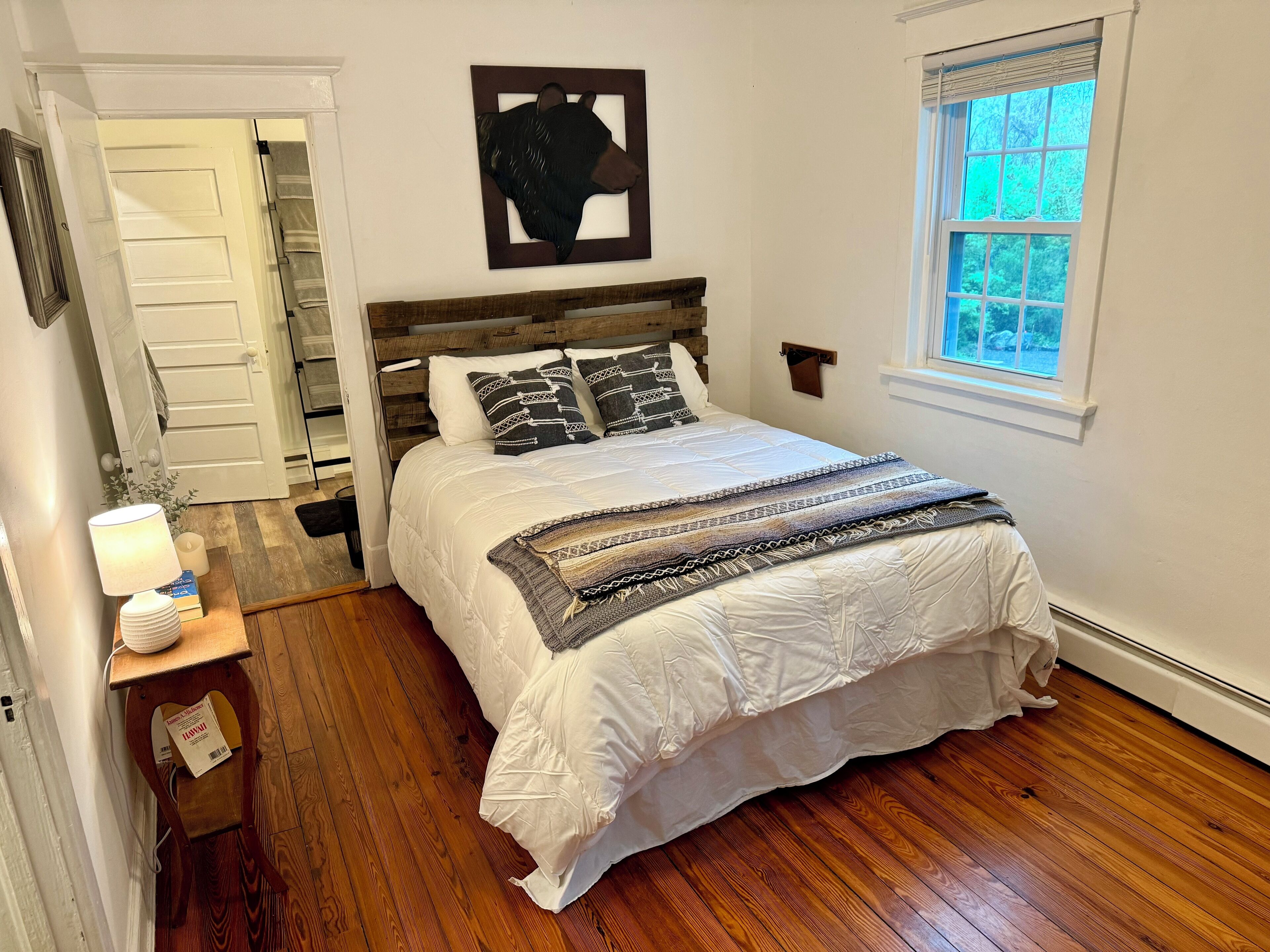 Bedrooms are fresh, clean, and comfortable and with new bedding and old charm.