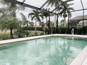 Una piscina riscaldata