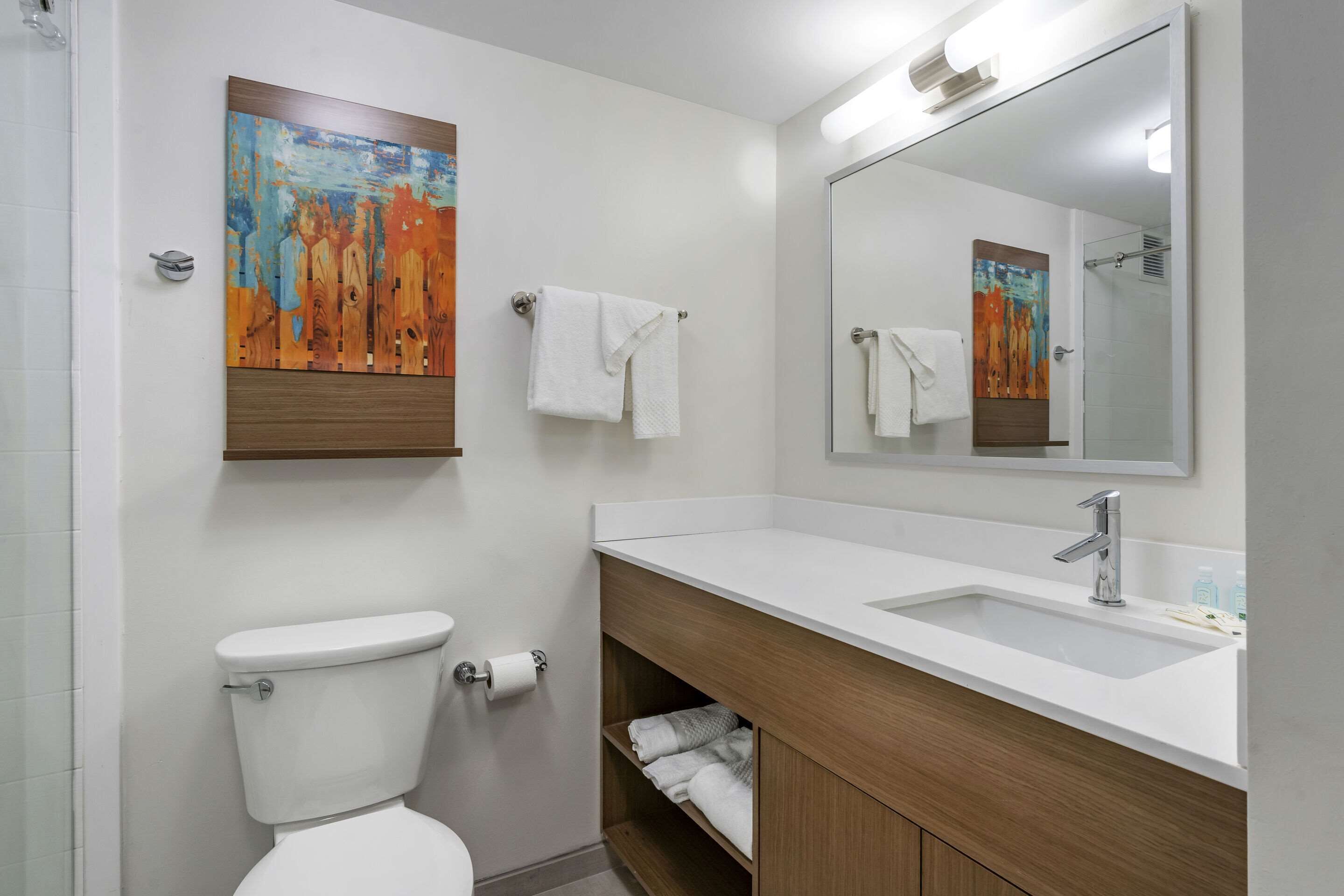 suite, 1 king bed, non smoking | bathroom | towels