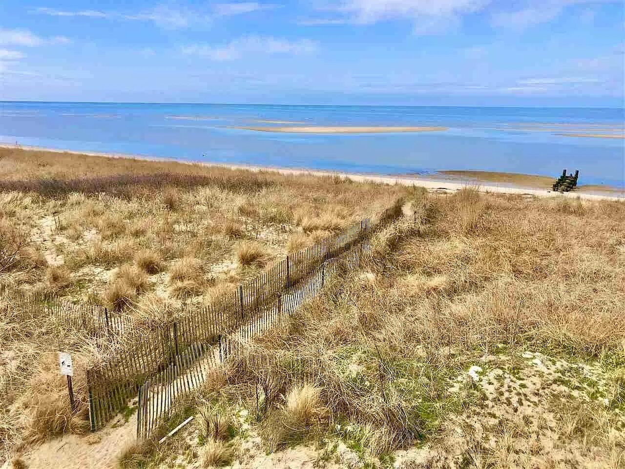 On the beach, sun loungers
