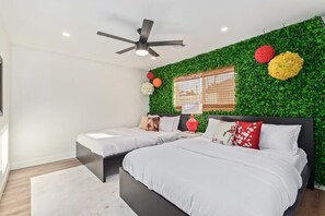 6 bedrooms, iron/ironing board, travel crib, WiFi