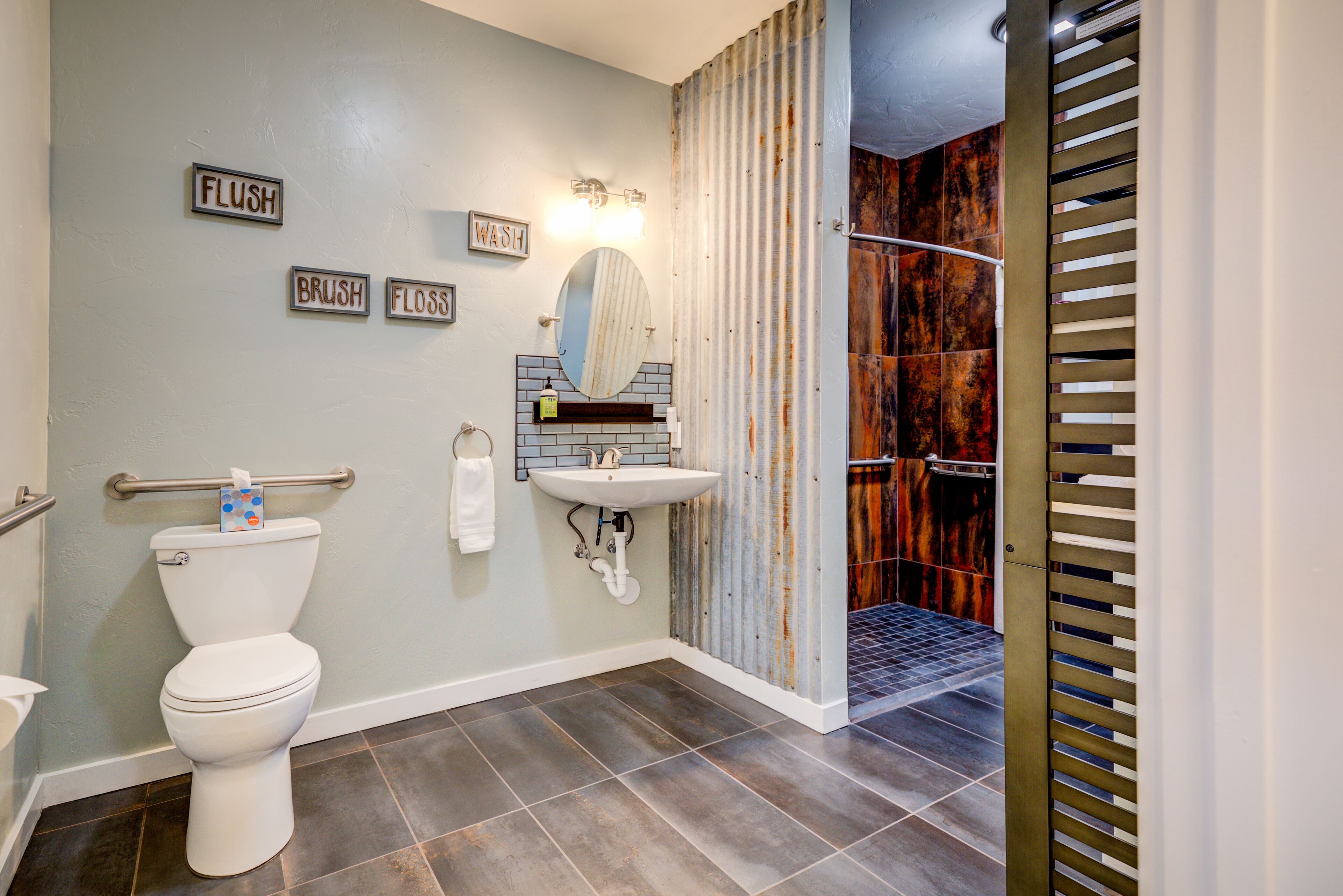 House | Bathroom | Shower, hair dryer, towels, soap