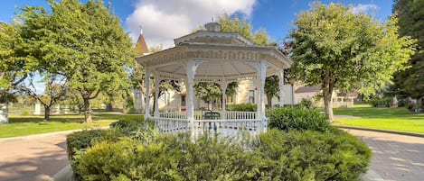 Outdoor wedding area