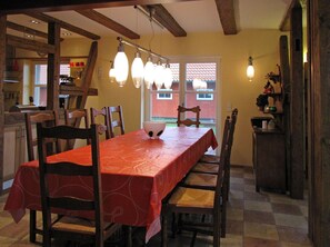 Dining - Reethaus Mertinat For Ten 4500m²Lake view Baltic Sea 14 pers, 5 bathrooms, sauna, fireplace (Mecklenburg-Vorpommern)