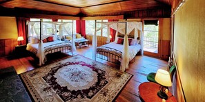Suite studio panoramique | Draps en coton égyptien, literie de qualité, couette en duvet