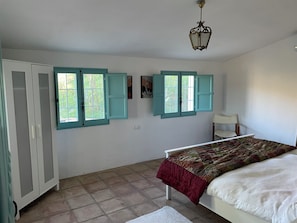 2 bedrooms, travel crib, WiFi, bed sheets