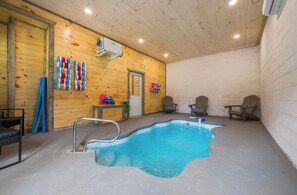 Indoor pool, a heated pool