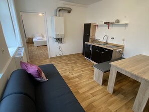 Apartamento, banheiro privativo (Doppelbett & Schlafsofa) | Cozinha privada