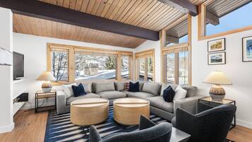 TV, fireplace, stereo