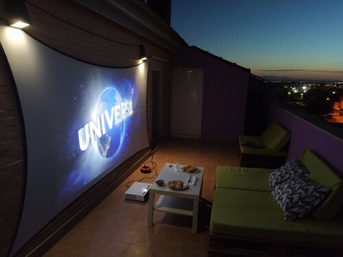 Duplex penthouse in town 10 minutes from the center